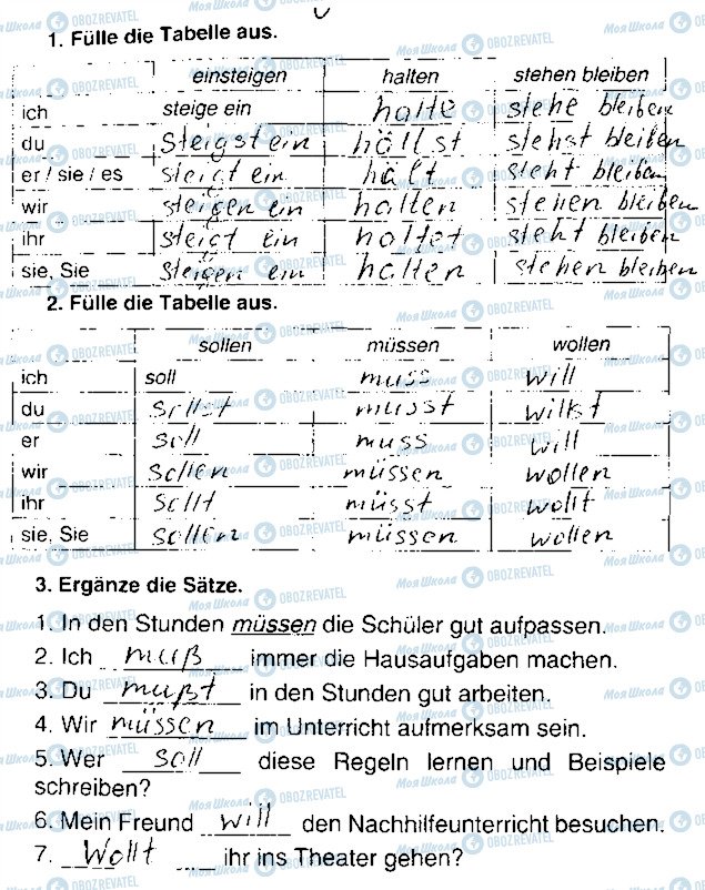 ГДЗ Немецкий язык 7 класс страница Сторінка59