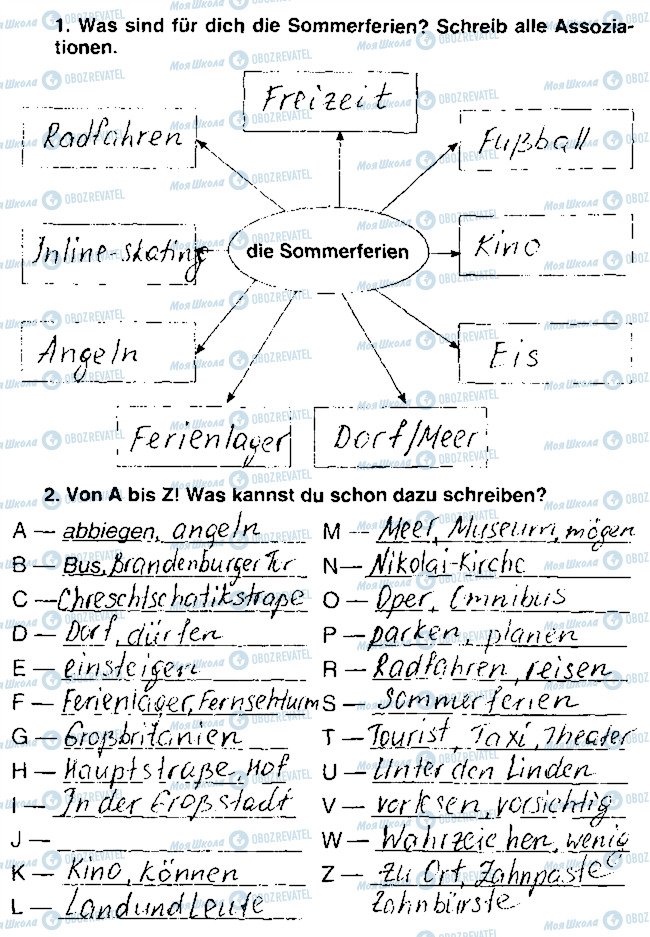 ГДЗ Немецкий язык 7 класс страница Сторінка64