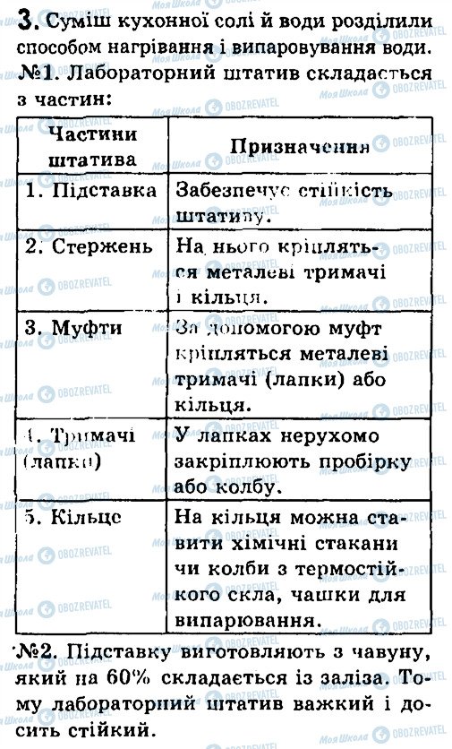 ГДЗ Хімія 7 клас сторінка 3