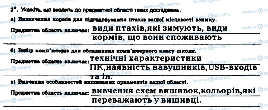 ГДЗ Інформатика 7 клас сторінка 2