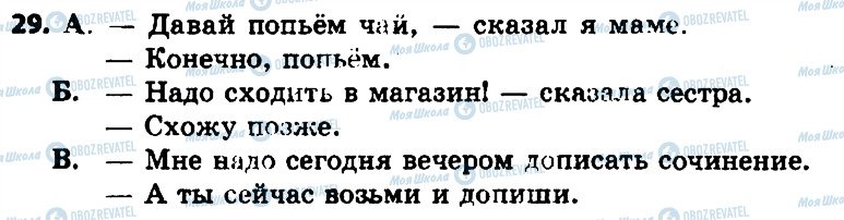 ГДЗ Російська мова 7 клас сторінка 29