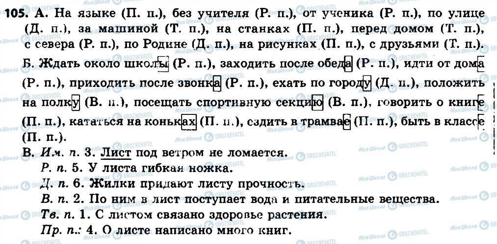 ГДЗ Русский язык 7 класс страница 105
