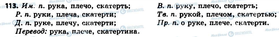 ГДЗ Російська мова 7 клас сторінка 113