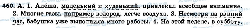ГДЗ Російська мова 7 клас сторінка 460
