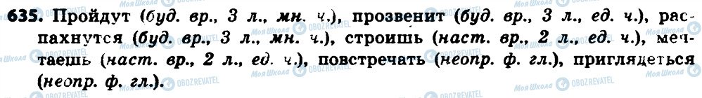 ГДЗ Російська мова 7 клас сторінка 635