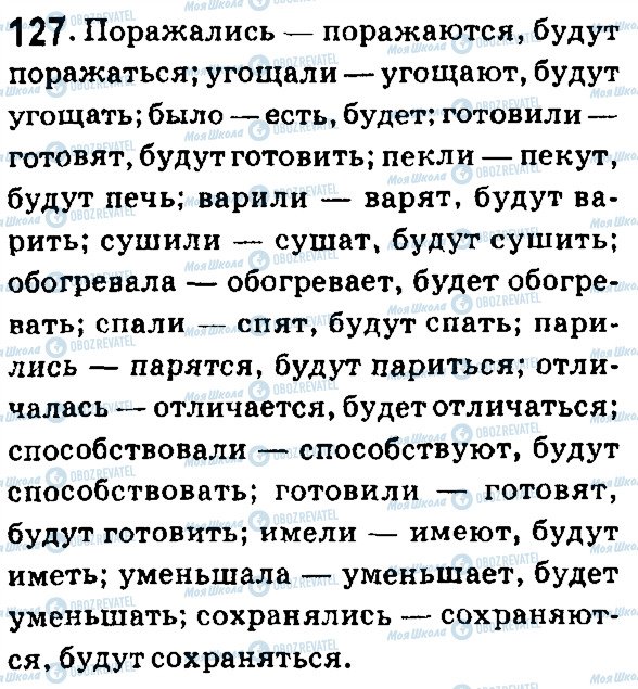 ГДЗ Російська мова 7 клас сторінка 127