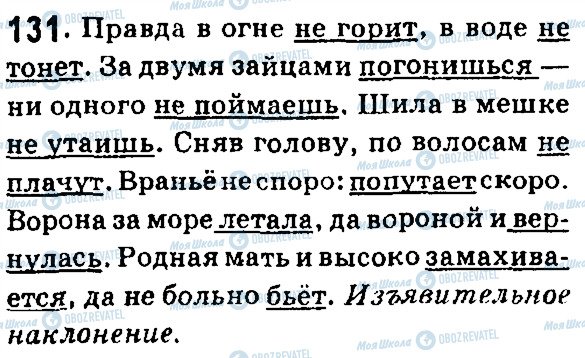 ГДЗ Російська мова 7 клас сторінка 131