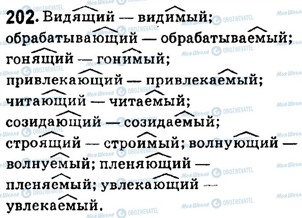 ГДЗ Русский язык 7 класс страница 202