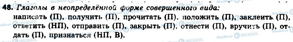 ГДЗ Російська мова 7 клас сторінка 48