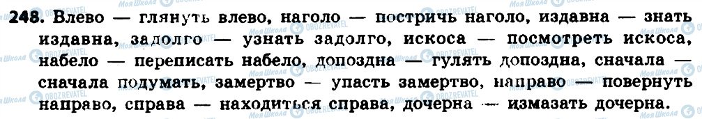 ГДЗ Російська мова 7 клас сторінка 248