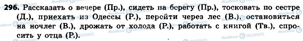 ГДЗ Російська мова 7 клас сторінка 296