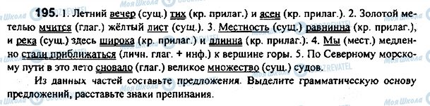 ГДЗ Російська мова 7 клас сторінка 195