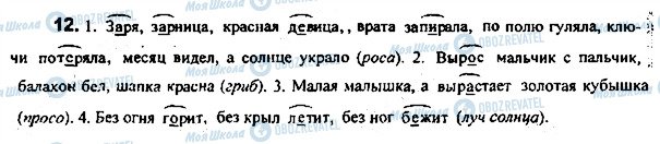 ГДЗ Російська мова 7 клас сторінка 12