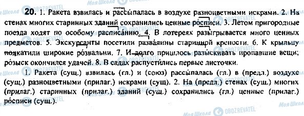 ГДЗ Російська мова 7 клас сторінка 20
