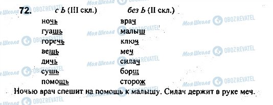 ГДЗ Русский язык 7 класс страница 72
