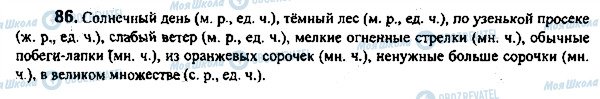 ГДЗ Російська мова 7 клас сторінка 86