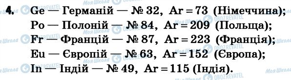 ГДЗ Хімія 7 клас сторінка 4