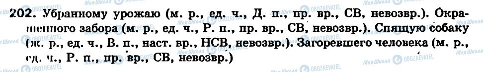 ГДЗ Російська мова 7 клас сторінка 202