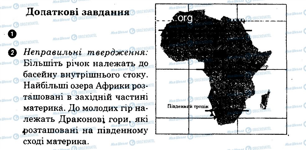 ГДЗ География 7 класс страница ДЗ