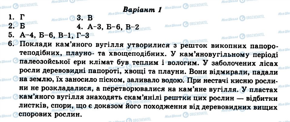 ГДЗ Біологія 7 клас сторінка СР12