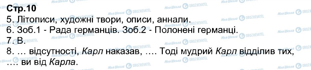 ГДЗ Всесвітня історія 7 клас сторінка 10