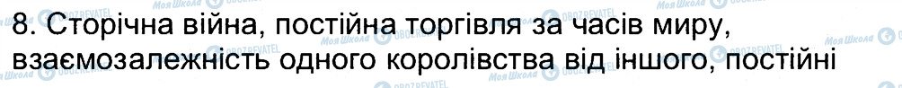 ГДЗ Всесвітня історія 7 клас сторінка 8