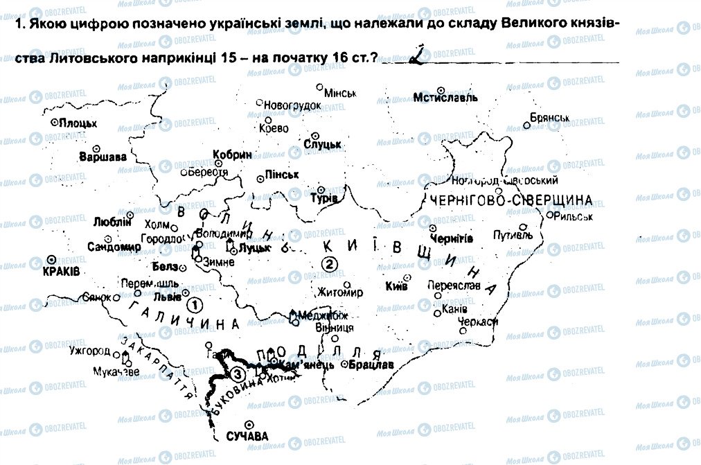 ГДЗ Історія України 7 клас сторінка 1