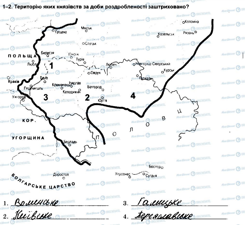 ГДЗ История Украины 7 класс страница 1-2