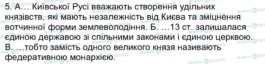 ГДЗ Історія України 7 клас сторінка 5