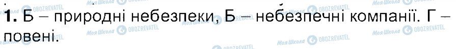 ГДЗ Основи здоров'я 7 клас сторінка 1