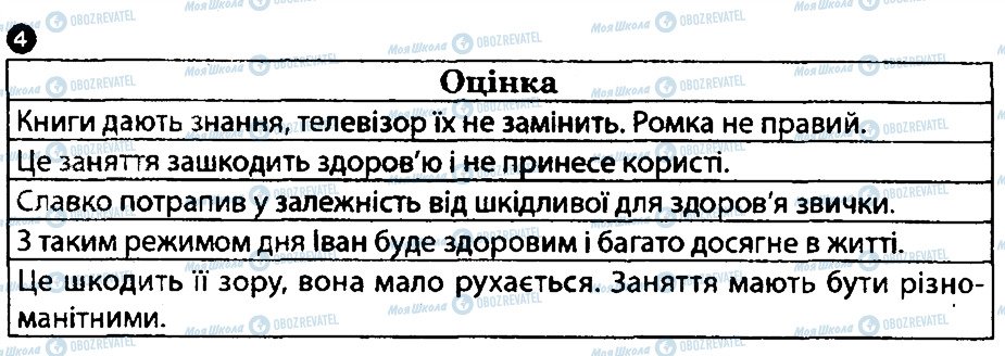 ГДЗ Основи здоров'я 7 клас сторінка 4