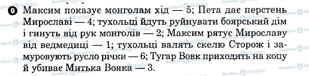 ГДЗ Українська література 7 клас сторінка 9