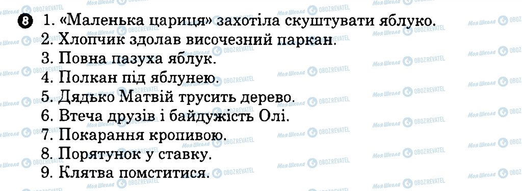 ГДЗ Українська література 7 клас сторінка 8