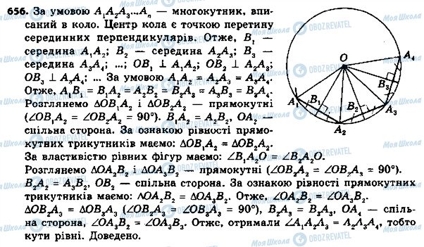 ГДЗ Геометрія 8 клас сторінка 656