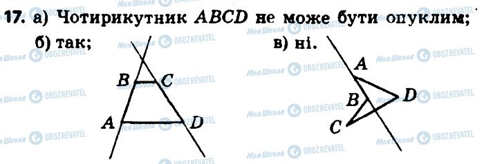 ГДЗ Геометрія 8 клас сторінка 17