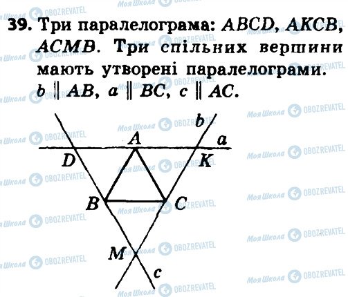 ГДЗ Геометрія 8 клас сторінка 39