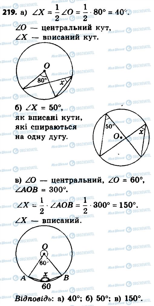 ГДЗ Геометрия 8 класс страница 219