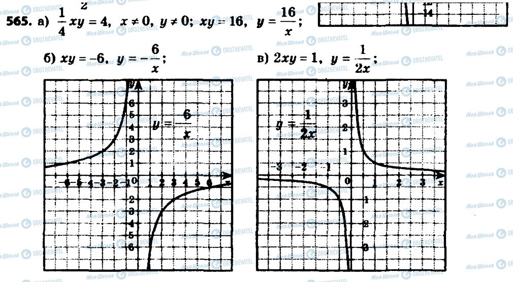 ГДЗ Алгебра 8 класс страница 565