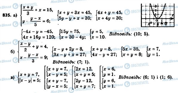 ГДЗ Алгебра 8 класс страница 835