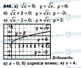 ГДЗ Алгебра 8 клас сторінка 848