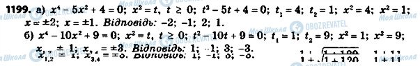 ГДЗ Алгебра 8 клас сторінка 1199