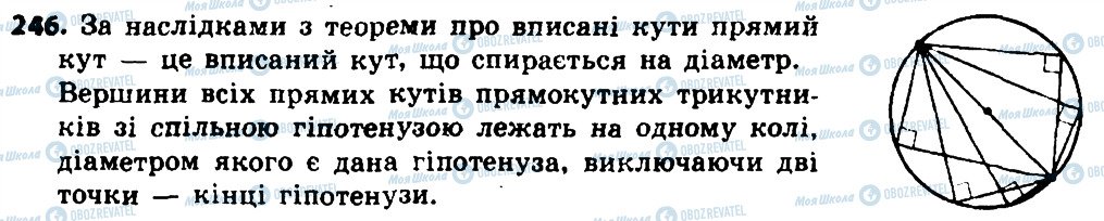 ГДЗ Геометрія 8 клас сторінка 246