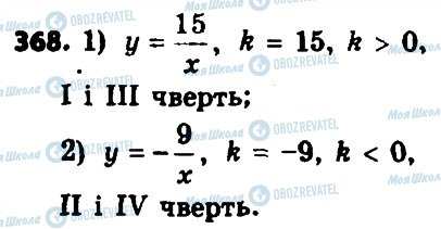 ГДЗ Алгебра 8 класс страница 368