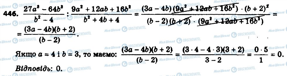 ГДЗ Алгебра 8 клас сторінка 446