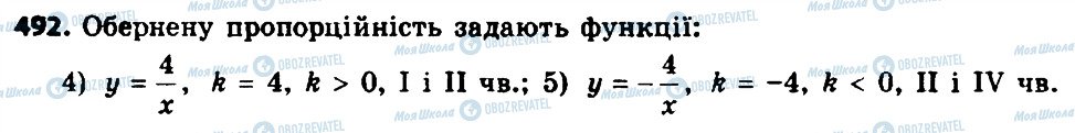 ГДЗ Алгебра 8 клас сторінка 492