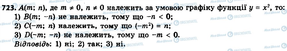 ГДЗ Алгебра 8 клас сторінка 723