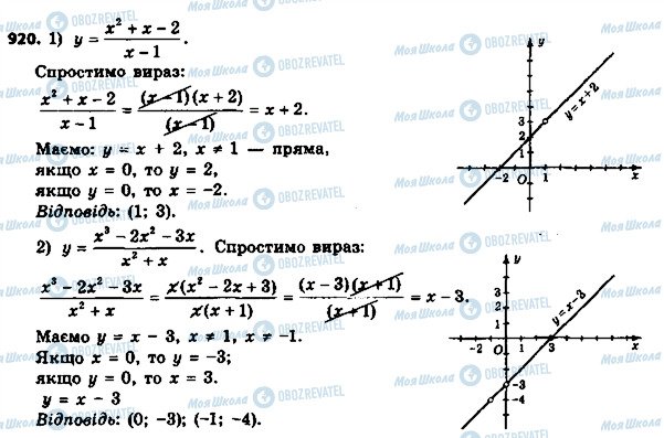 ГДЗ Алгебра 8 клас сторінка 920