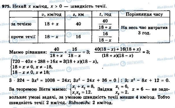 ГДЗ Алгебра 8 класс страница 975