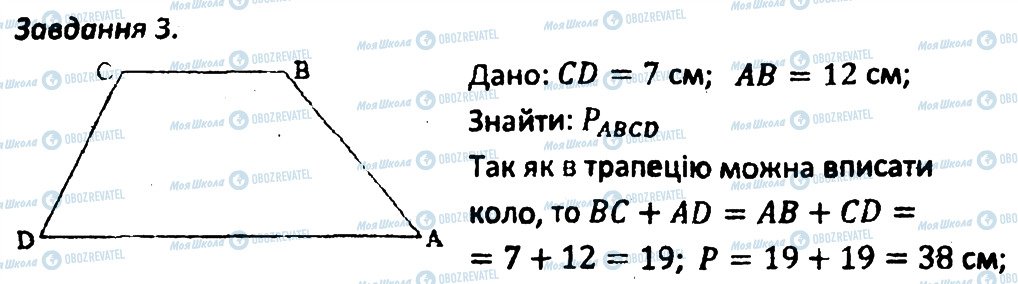 ГДЗ Геометрія 8 клас сторінка 3