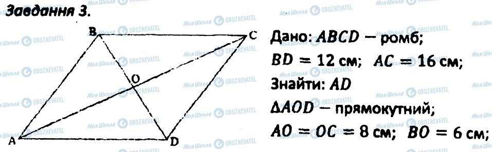 ГДЗ Геометрія 8 клас сторінка 3